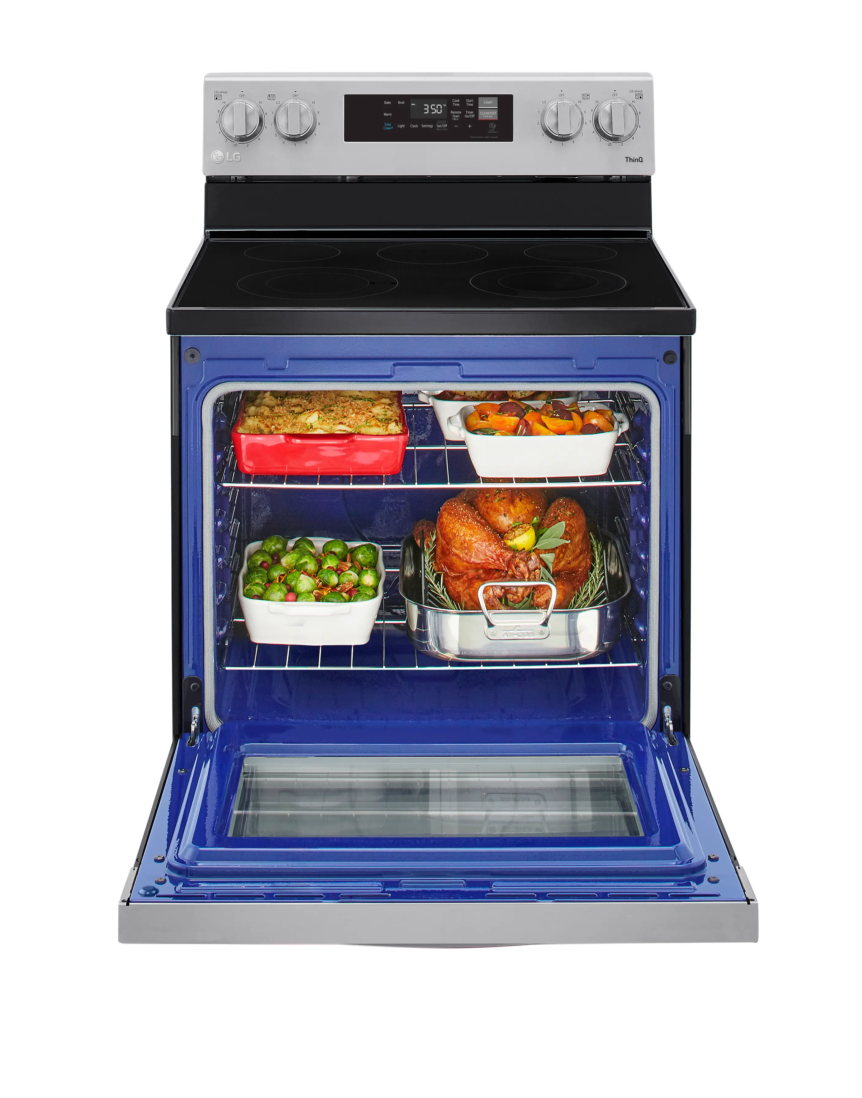 LREL6321S LG 30 Inch Electric Smart Range - 6.3 cu. ft., Stainless Steel-4