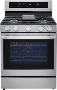 LRGL5825F LG Gas InstaView Range with Air Fry - Fingerprint Resistant Stainless Steel-3