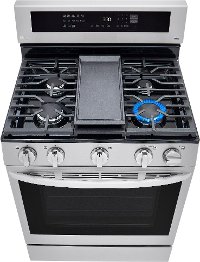 LRGL5825F LG Gas InstaView Range with Air Fry - Fingerprint Resistant Stainless Steel-5