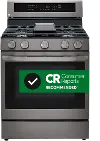 LRGL5825D LG 5.8 cu ft Gas Range with InstaView - Black Stainless Steel