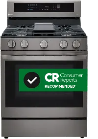 LRGL5825D LG Gas InstaView Range with Air Fry - Black Stainless Steel