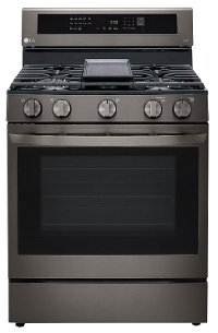 LRGL5825D LG Gas InstaView Range with Air Fry - Black Stainless Steel-3