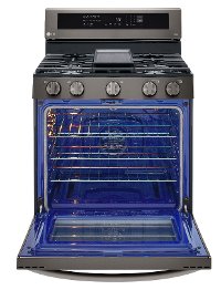 LRGL5825D LG Gas InstaView Range with Air Fry - Black Stainless Steel-4