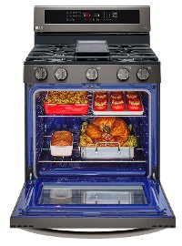 LRGL5825D LG Gas InstaView Range with Air Fry - Black Stainless Steel-5