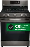 LRGL5823D LG 5.8 cu ft Gas Range - Black Stainless Steel