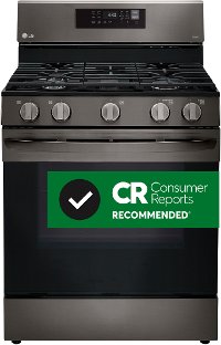 LRGL5823D LG Gas Convection Smart Range with Air Fry - Black Stainless Steel