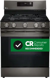 LRGL5823D LG Gas Convection Smart Range with Air Fry - Black Stainless Steel