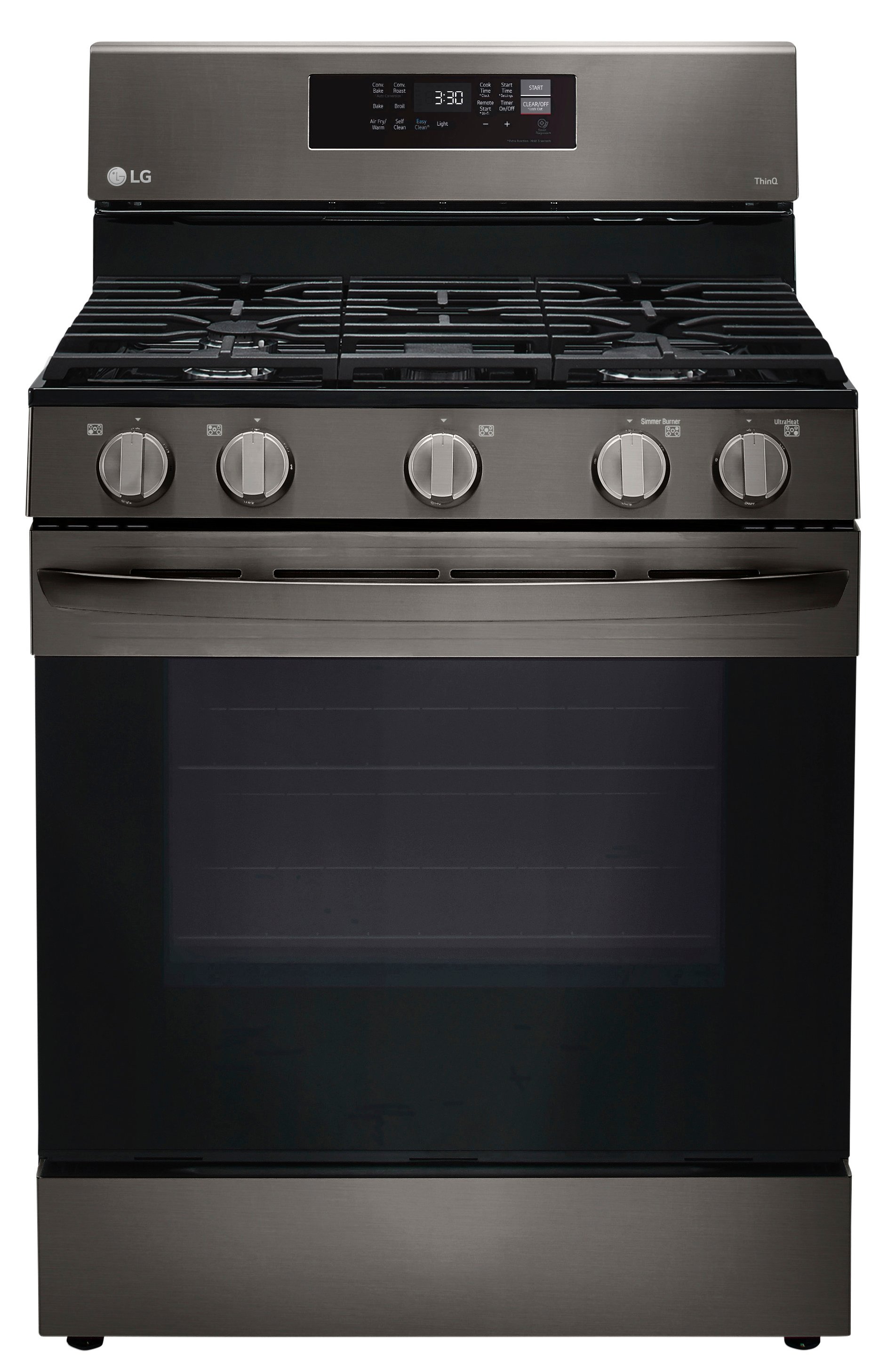 LRGL5823D LG Gas Convection Smart Range with Air Fry - Black Stainless Steel-3