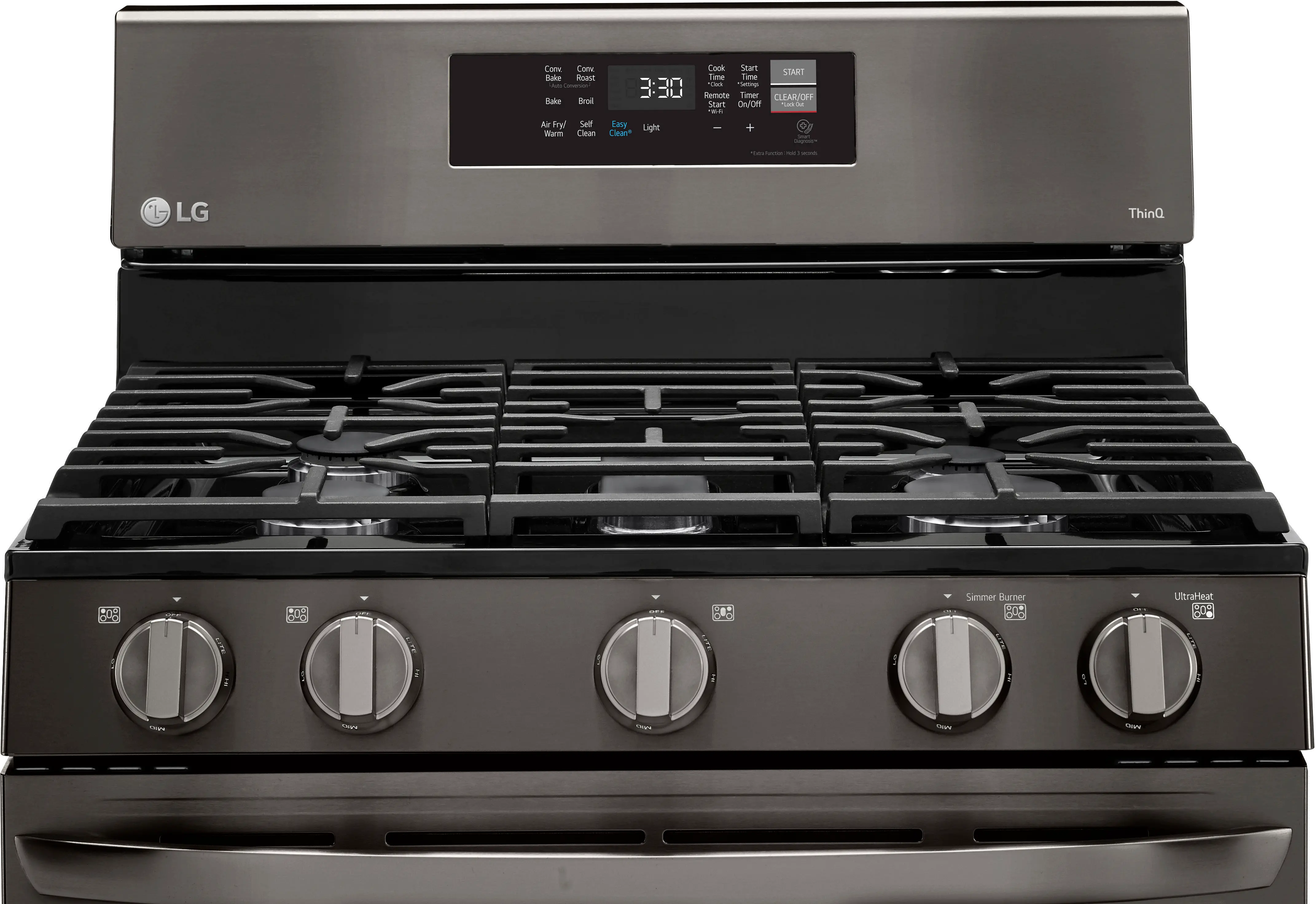 LRGL5823D LG Gas Convection Smart Range with Air Fry - Black Stainless Steel-4