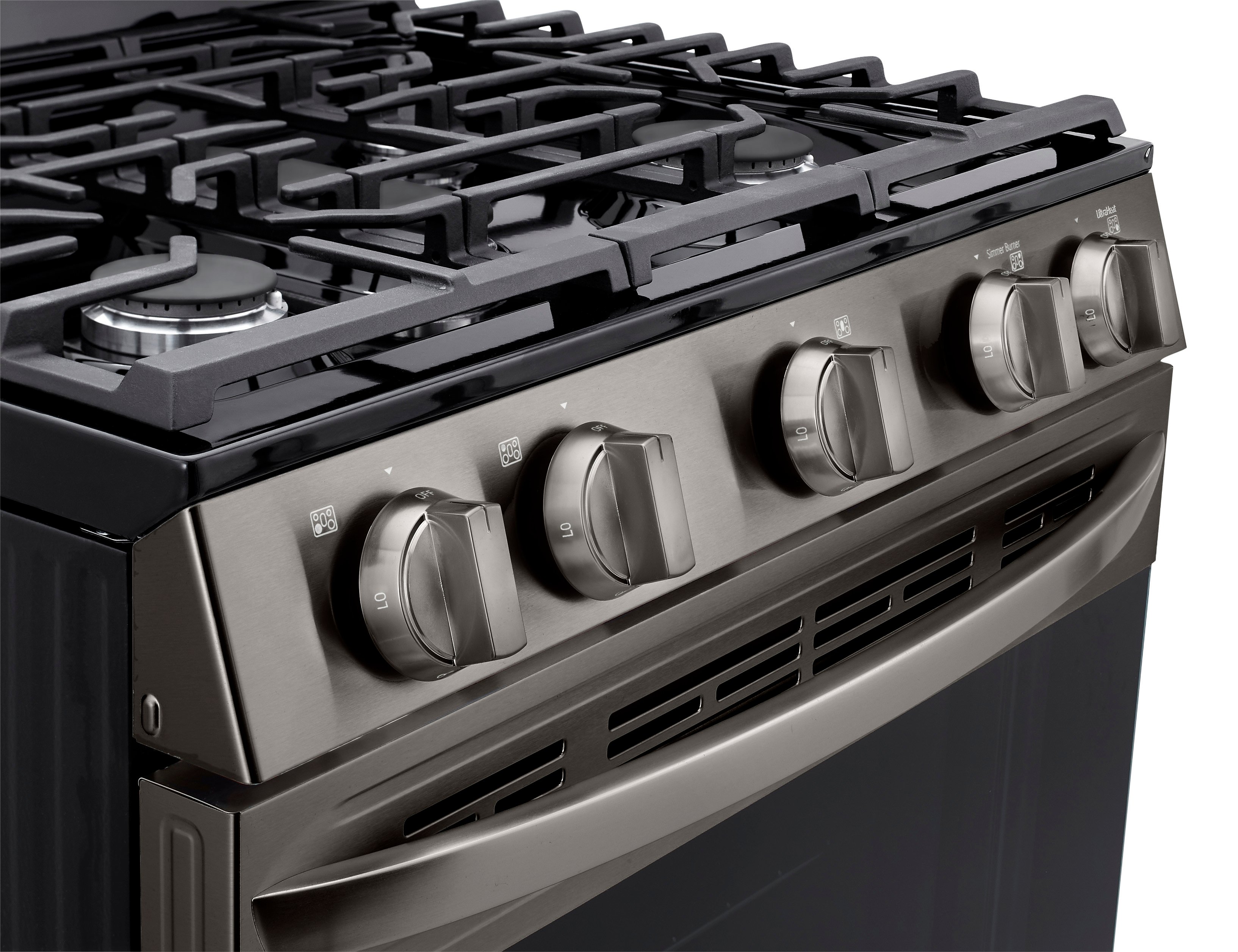 LRGL5823D LG Gas Convection Smart Range with Air Fry - Black Stainless Steel-6