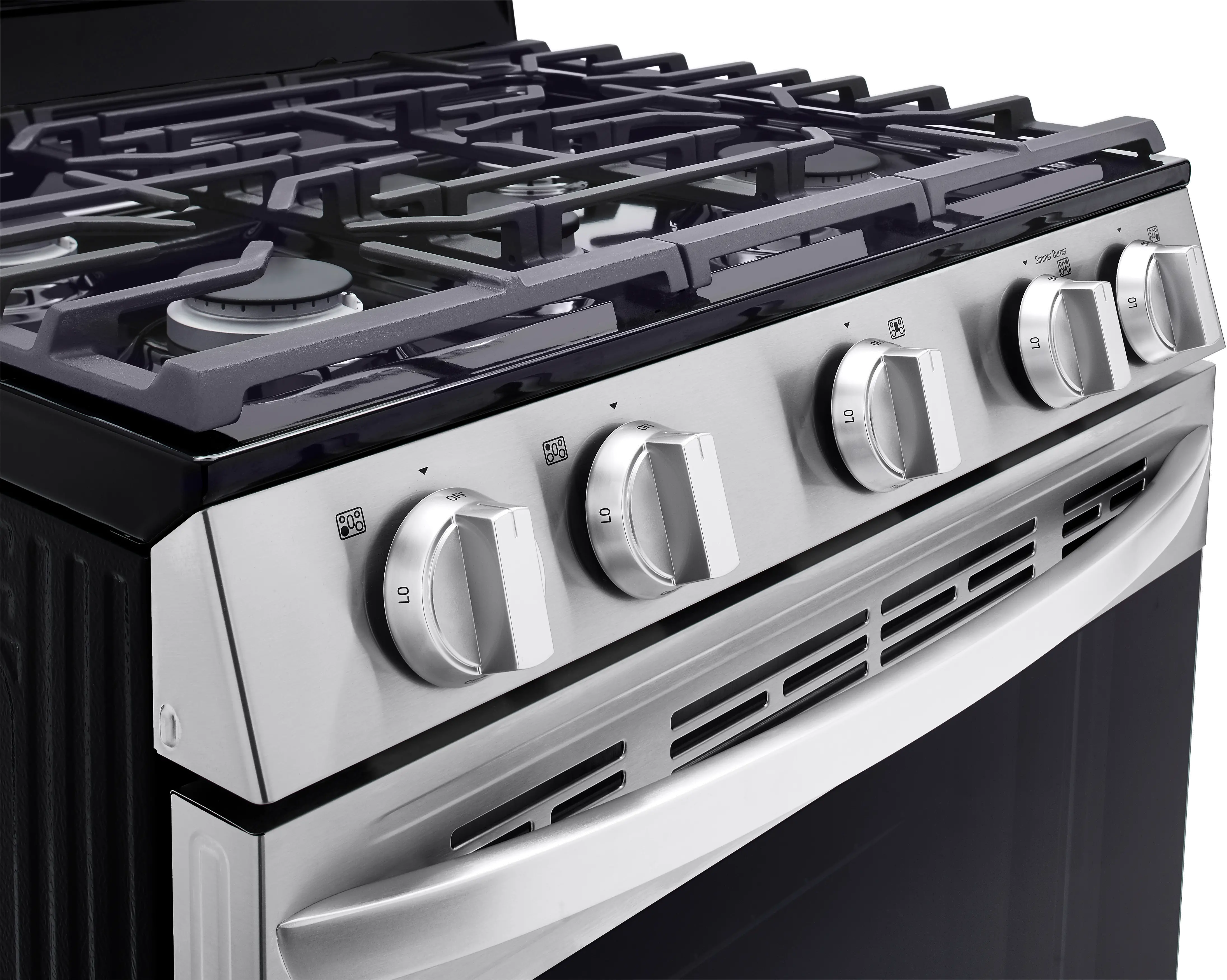LRGL5821S LG Gas Smart Range with EasyClean - Stainless Steel-2