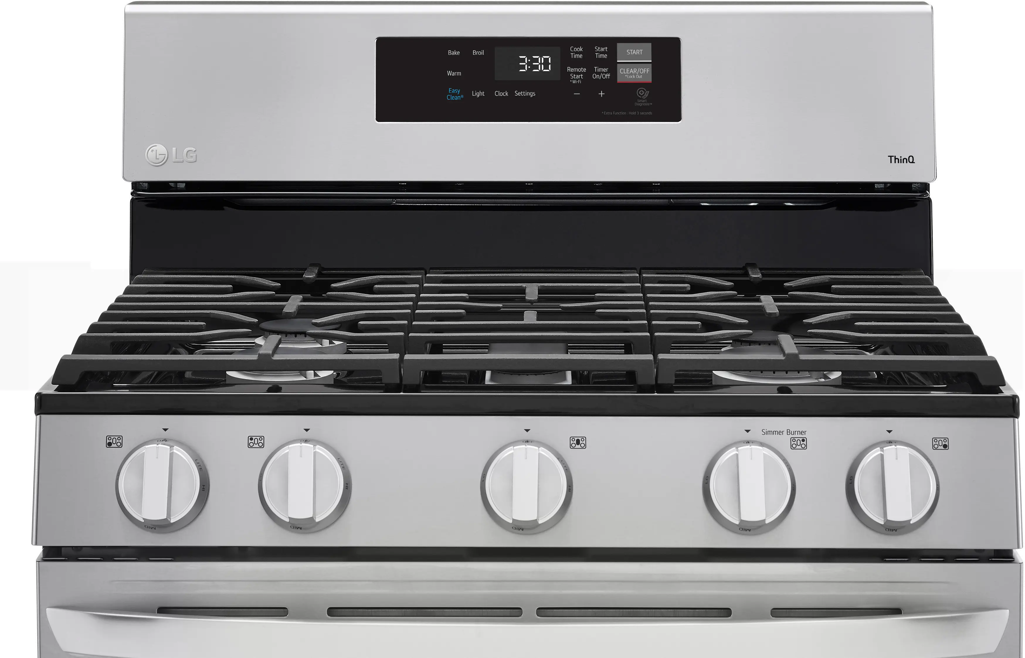 LRGL5821S LG Gas Smart Range with EasyClean - Stainless Steel-3