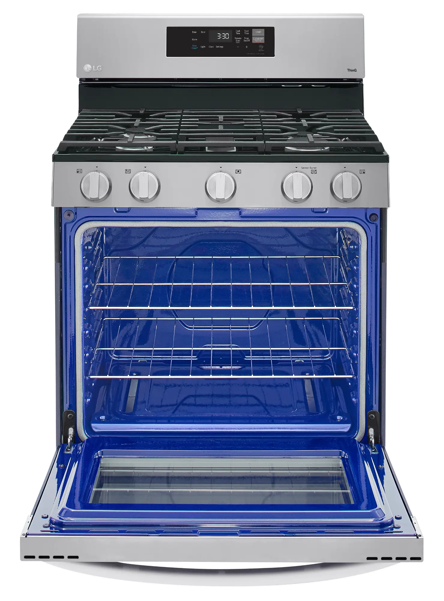 LRGL5821S LG Gas Smart Range with EasyClean - Stainless Steel-6