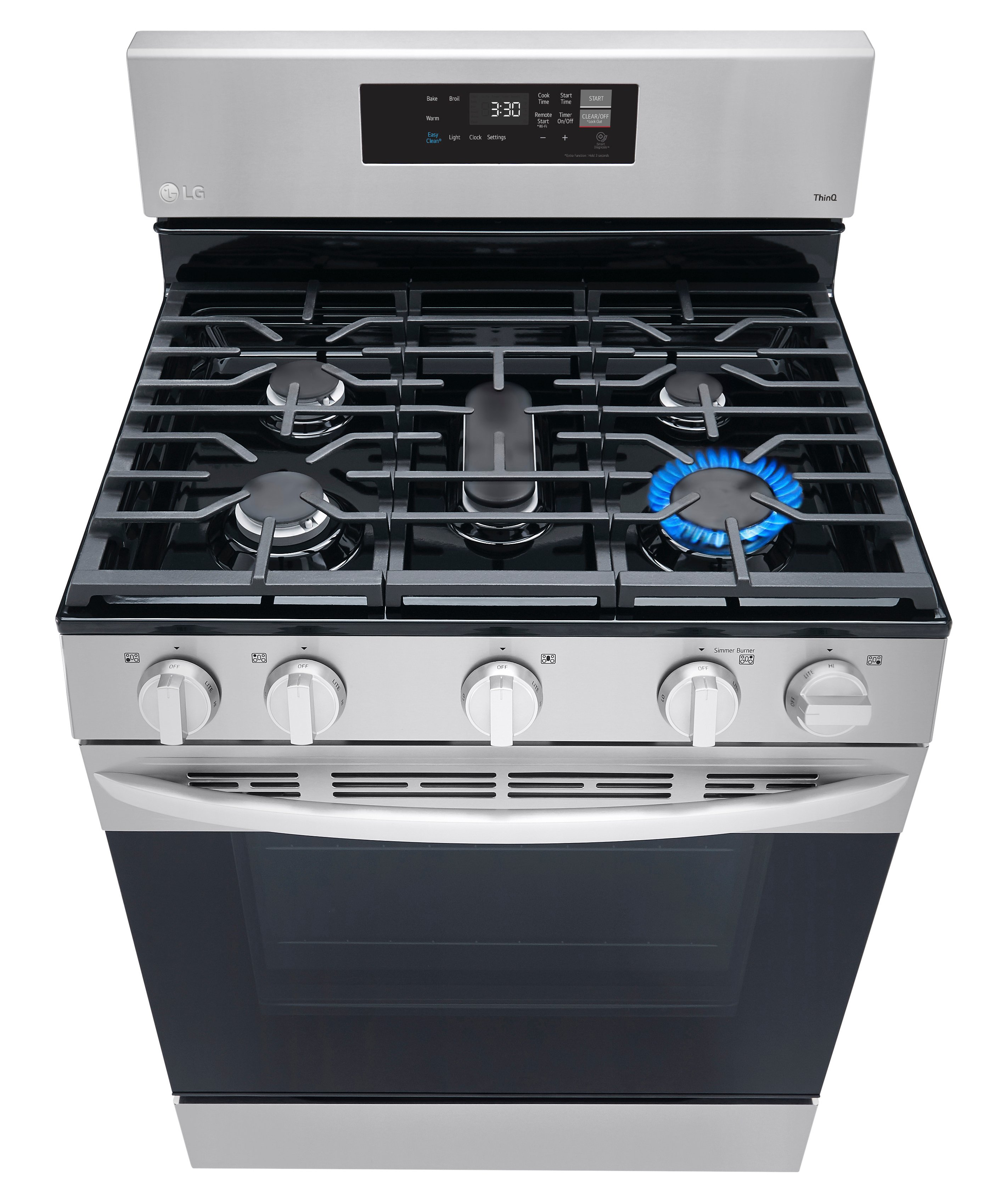 LRGL5821S LG Gas Smart Range with EasyClean - Stainless Steel-7