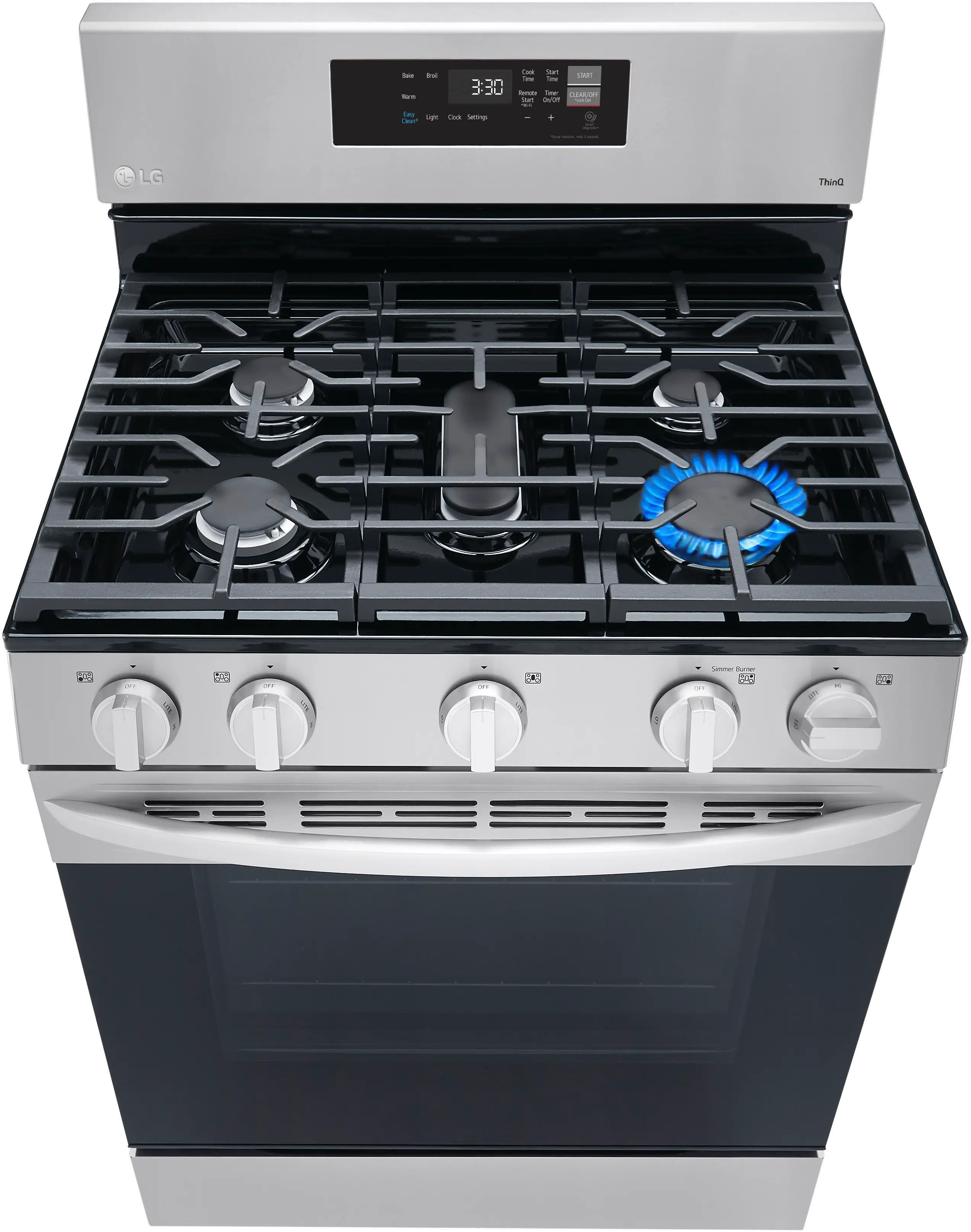 LRGL5821S LG Gas Smart Range with EasyClean - Stainless Steel-7