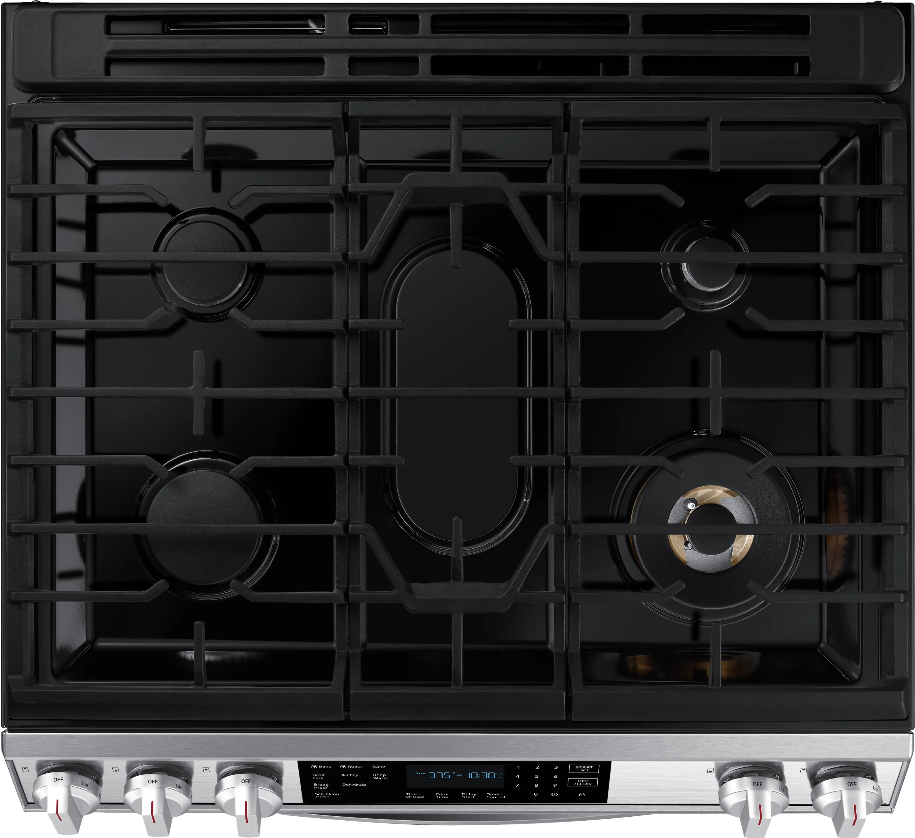 NX60T8511SS Samsung 30 Inch Slide In Smart Gas Range with Air Fry - 6 cu. ft. Stainless Steel-4