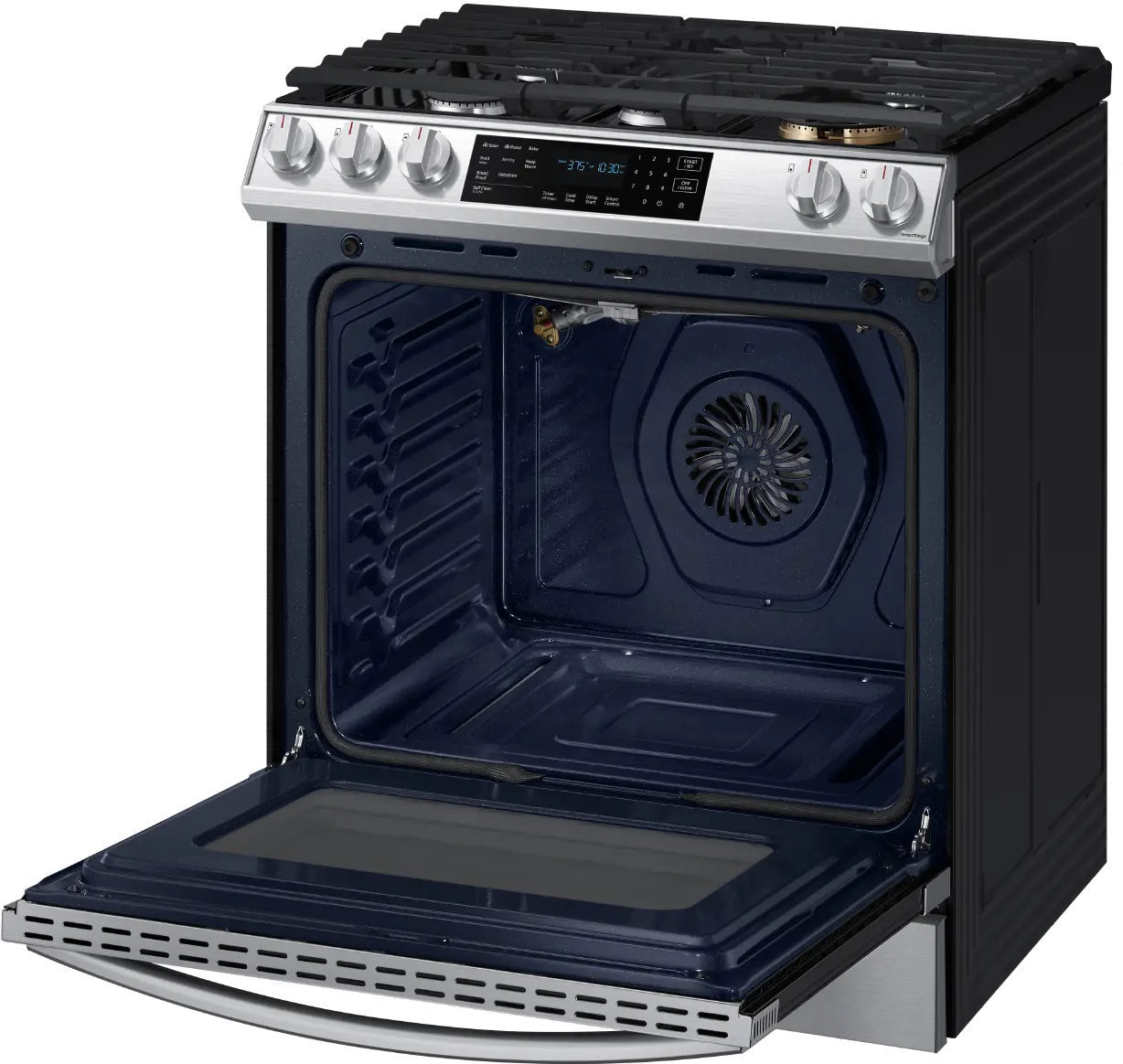NX60T8511SS Samsung 30 Inch Slide In Smart Gas Range with Air Fry - 6 cu. ft. Stainless Steel-5