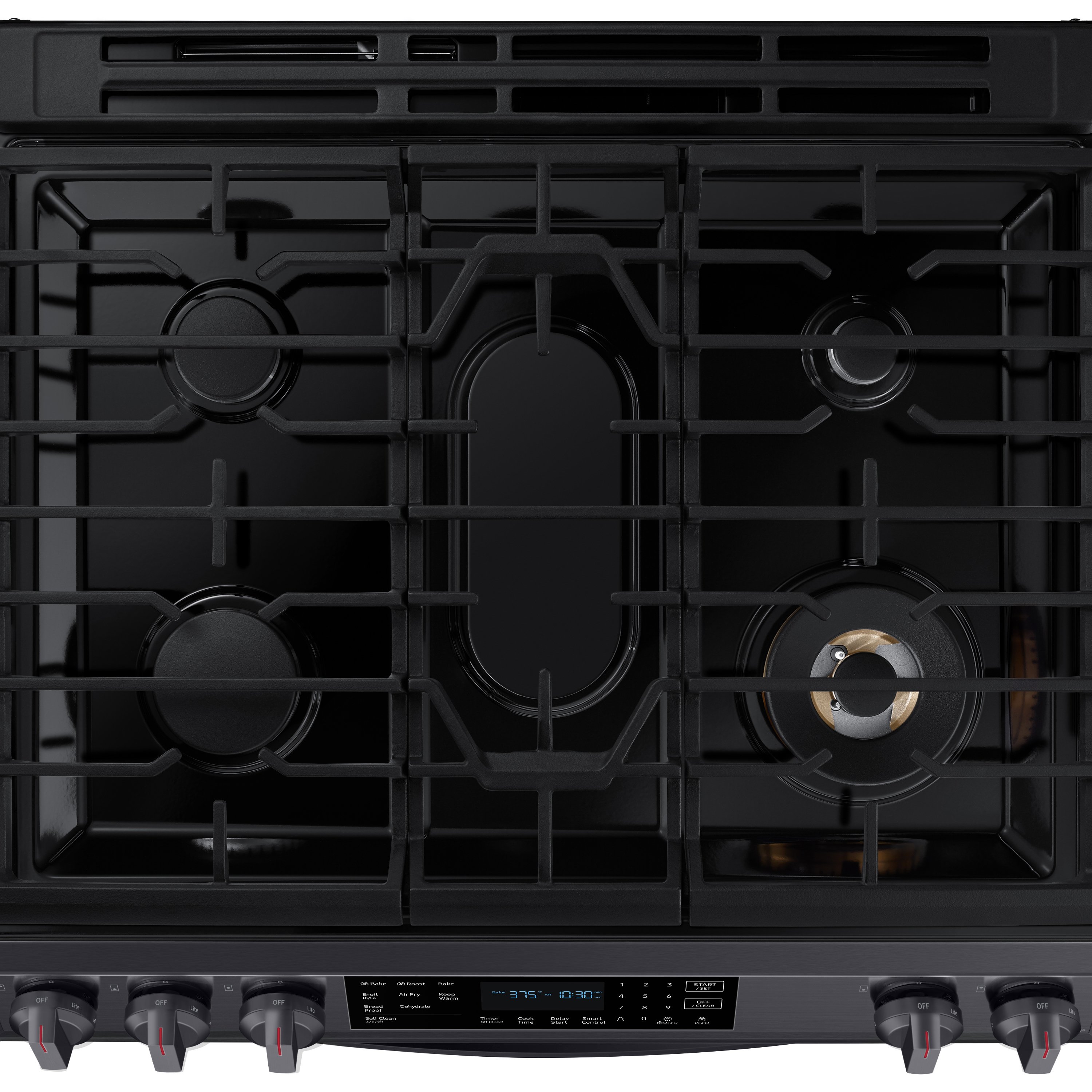NX60T8511SG Samsung 30 Inch Slide In Smart Gas Range with Air Fry - 6 cu. ft. Black Stainless Steel-3