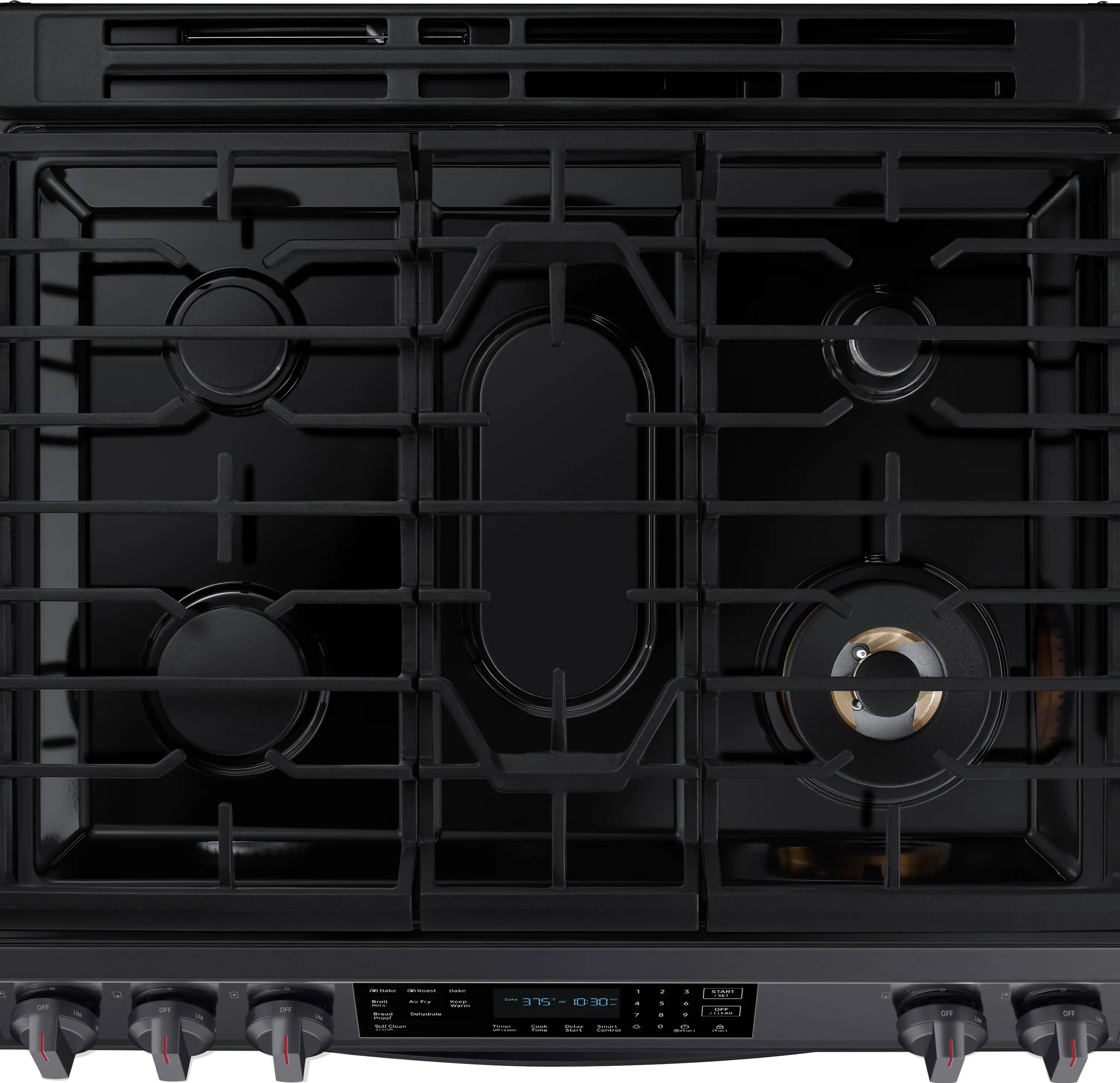 NX60T8511SG Samsung 30 Inch Slide In Smart Gas Range with Air Fry - 6 cu. ft. Black Stainless Steel-3