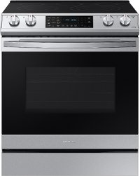 NE63T8511SS Samsung 30 Inch Slide In Electric Smart Range with Convection and Air Fry - 6.3 cu. ft. Fingerprint Resistant Stainless Steel