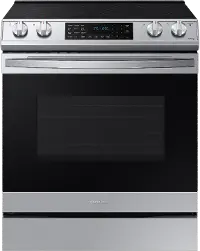 NE63T8511SS Samsung 30 Inch Slide In Electric Smart Range with Convection and Air Fry - 6.3 cu. ft. Fingerprint Resistant Stainless Steel