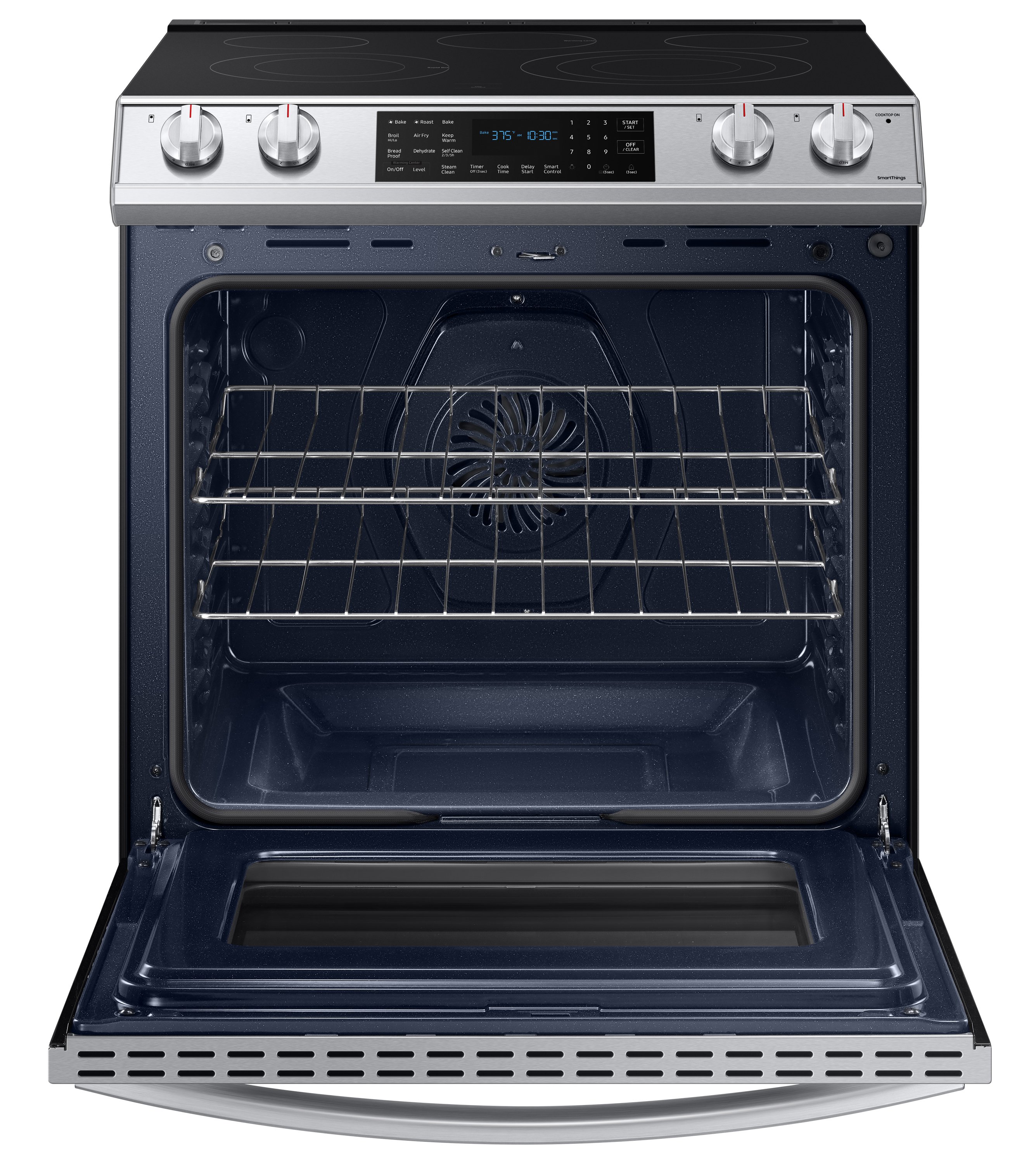 NE63T8511SS Samsung 30 Inch Slide In Electric Smart Range with Convection and Air Fry - 6.3 cu. ft. Fingerprint Resistant Stainless Steel-2