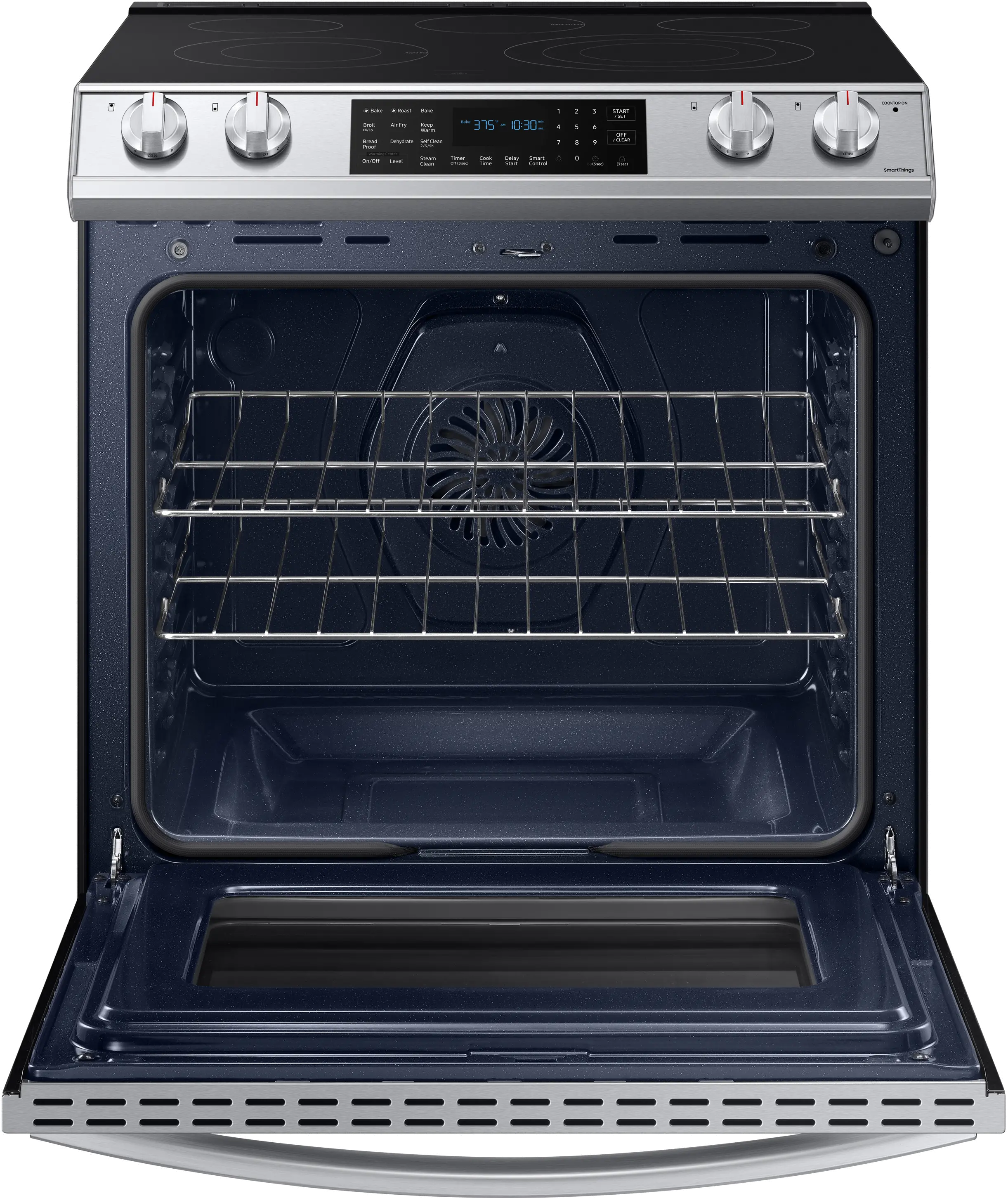 NE63T8511SS Samsung 30 Inch Slide In Electric Smart Range with Convection and Air Fry - 6.3 cu. ft. Fingerprint Resistant Stainless Steel-2