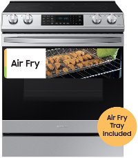 NE63T8511SS Samsung 30 Inch Slide In Electric Smart Range with Convection and Air Fry - 6.3 cu. ft. Fingerprint Resistant Stainless Steel-3