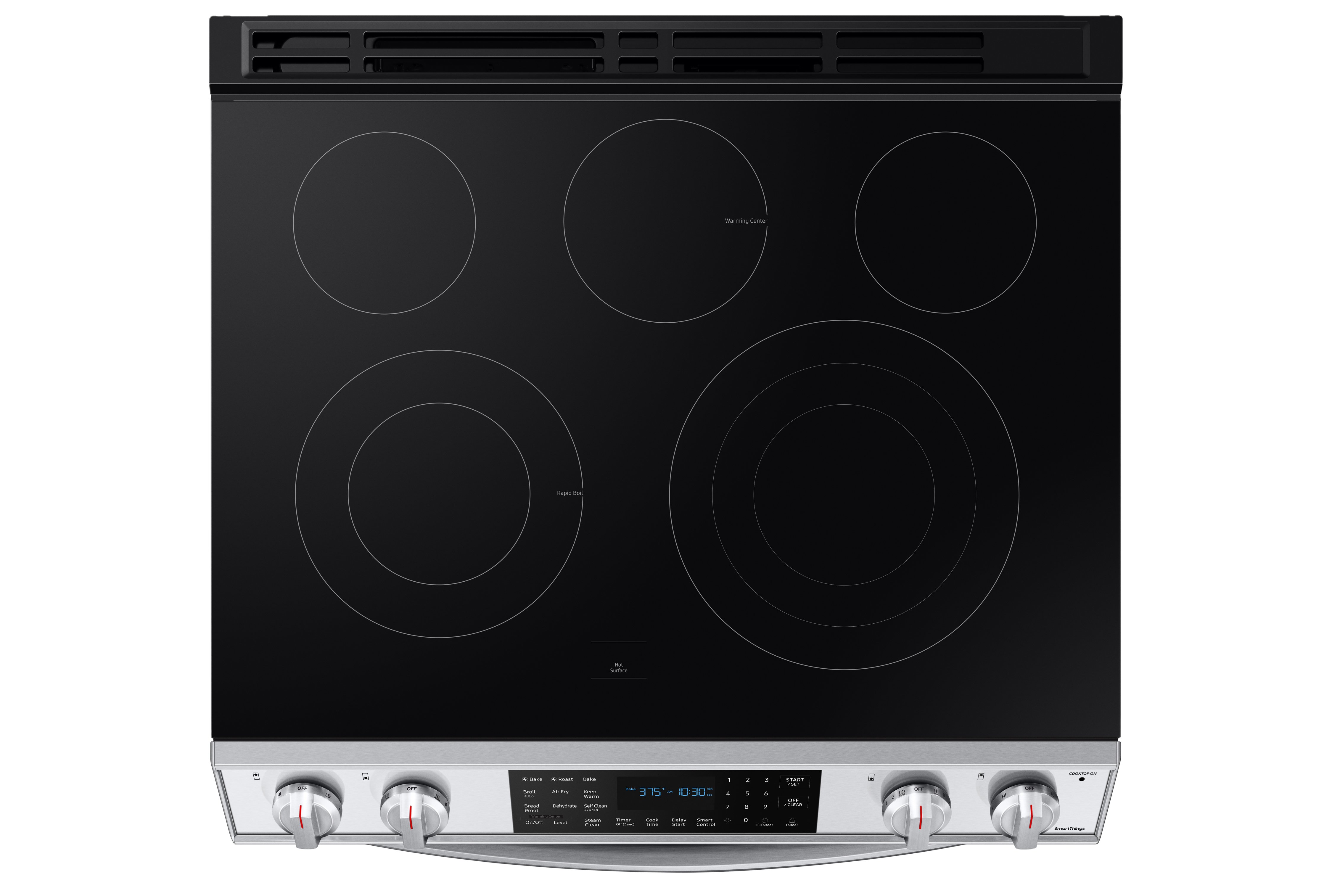NE63T8511SS Samsung 30 Inch Slide In Electric Smart Range with Convection and Air Fry - 6.3 cu. ft. Fingerprint Resistant Stainless Steel-4