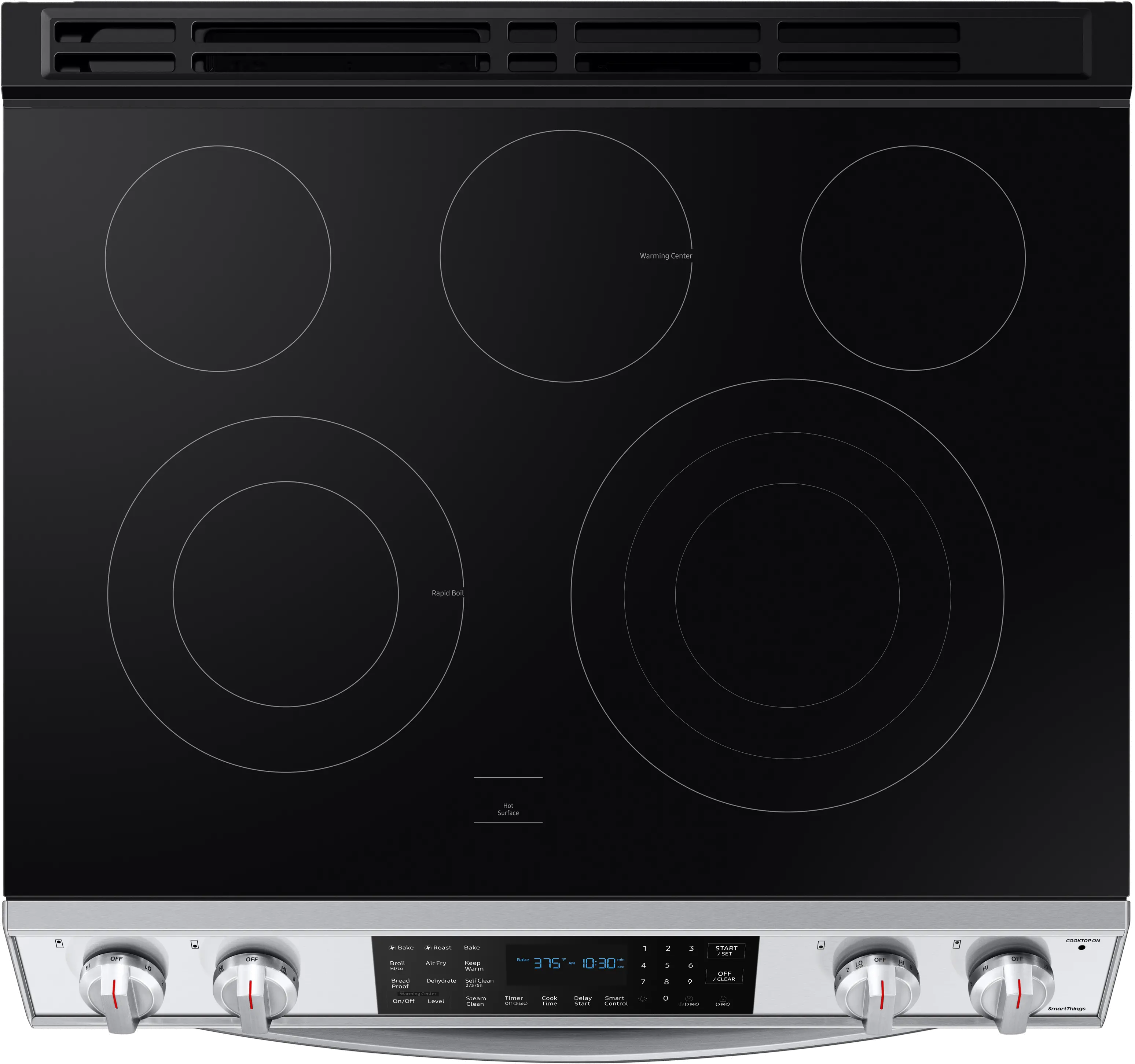 NE63T8511SS Samsung 30 Inch Slide In Electric Smart Range with Convection and Air Fry - 6.3 cu. ft. Fingerprint Resistant Stainless Steel-4