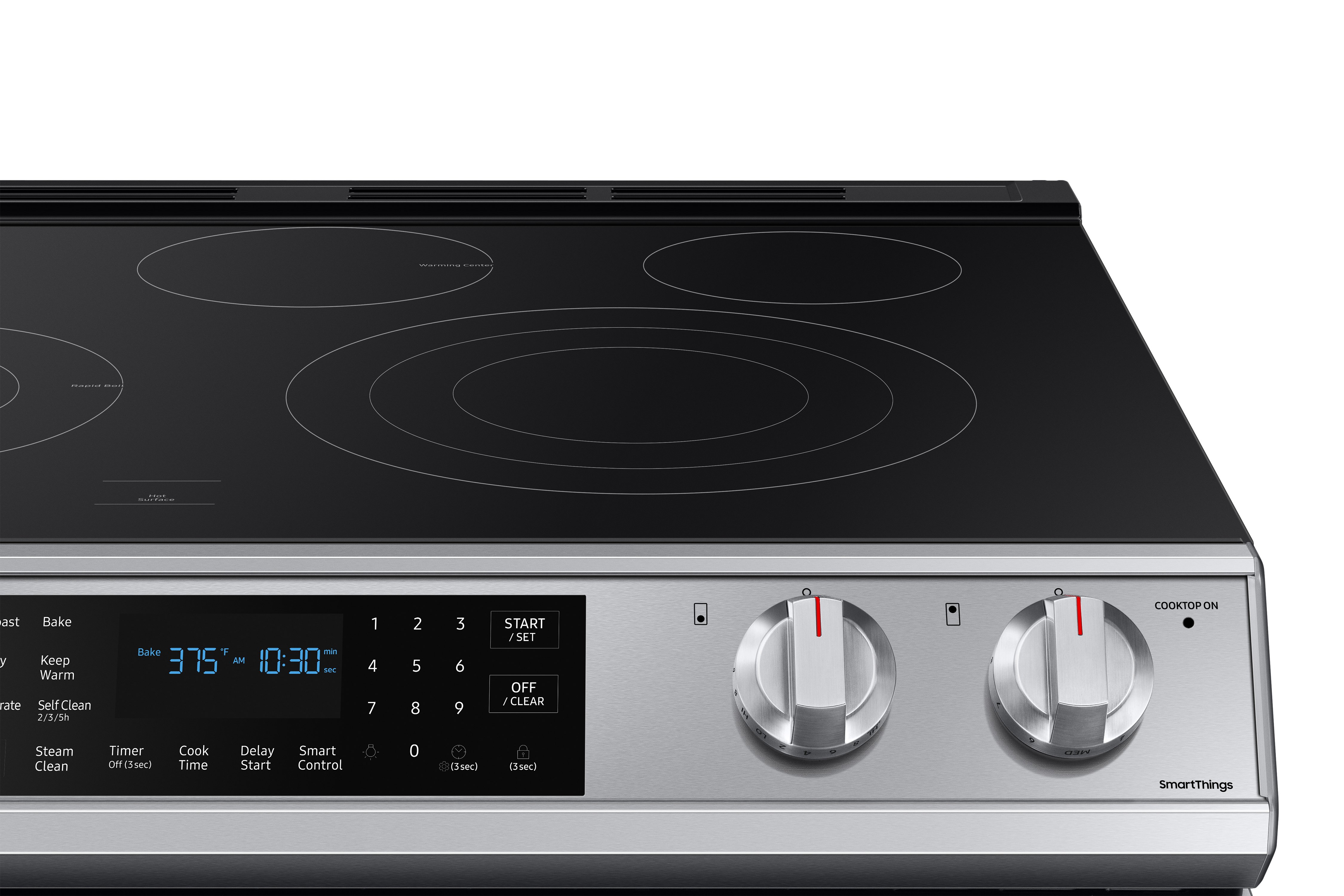 NE63T8511SS Samsung 30 Inch Slide In Electric Smart Range with Convection and Air Fry - 6.3 cu. ft. Fingerprint Resistant Stainless Steel-5