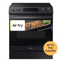 NE63T8511SG Samsung 30 Inch Slide In Electric Smart Range with Convection and Air Fry - 6.3 cu. ft. Black Stainless Steel-6
