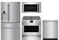 .FRG-PRO-S/S-GAS-PKG Frigidaire Professional Gas Kitchen Appliance Package with 4 Door French Door Refrigerator - 4 Piece, Smudge Resistant Stainless Steel