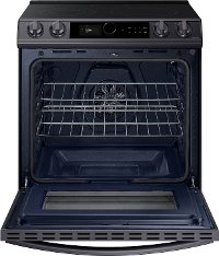 NE63T8711SG Samsung 30 Inch Slide In Electric Range with SmartDial and Air Fry - 6 cu. ft. Black Stainless Steel-2