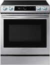 NE63T8711SS Samsung 30 Inch Slide In Electric Range with SmartDial and Air Fry - 6 cu. ft. Fingerprint Resistant Stainless Steel