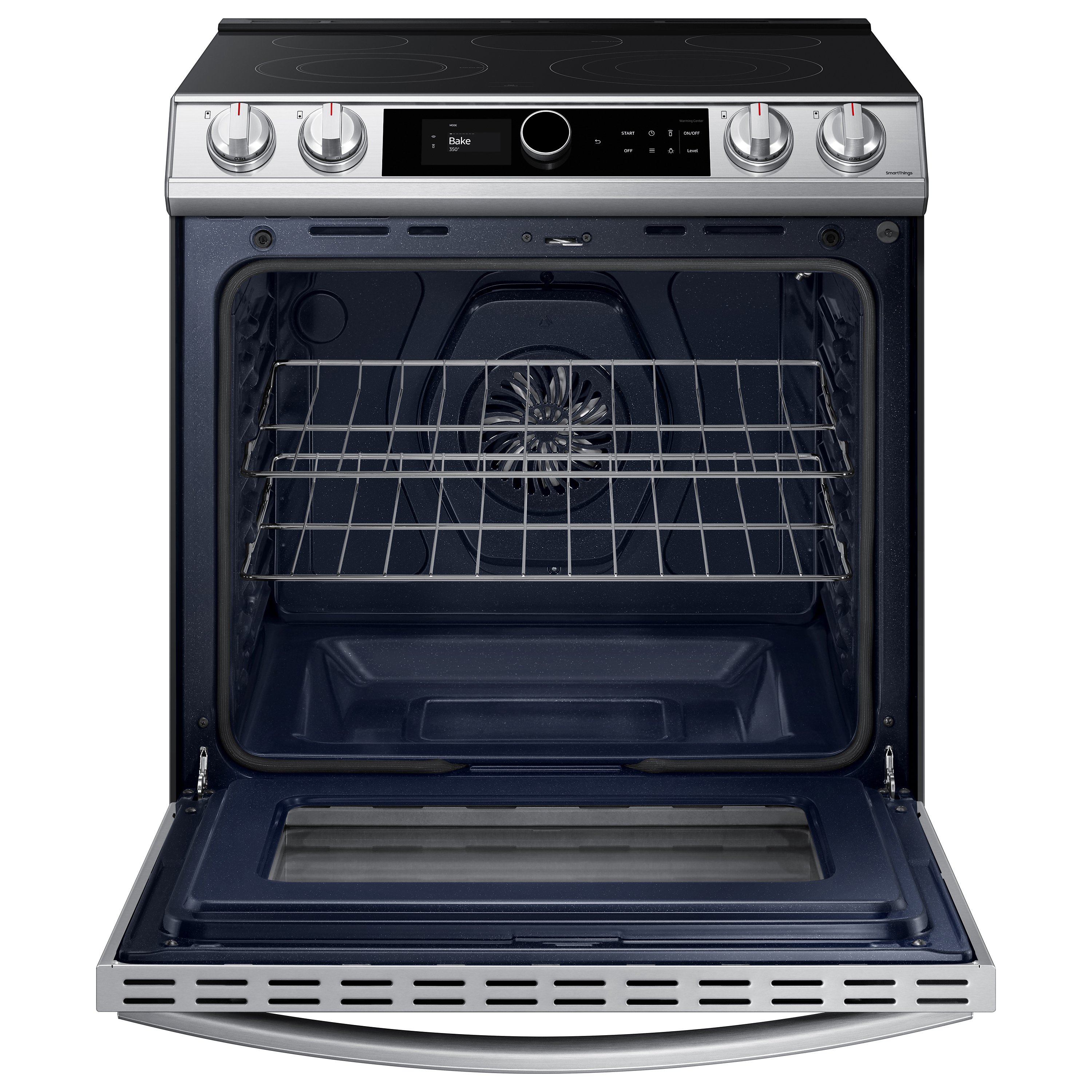NE63T8711SS Samsung 30 Inch Slide In Electric Range with SmartDial and Air Fry - 6 cu. ft. Fingerprint Resistant Stainless Steel-2