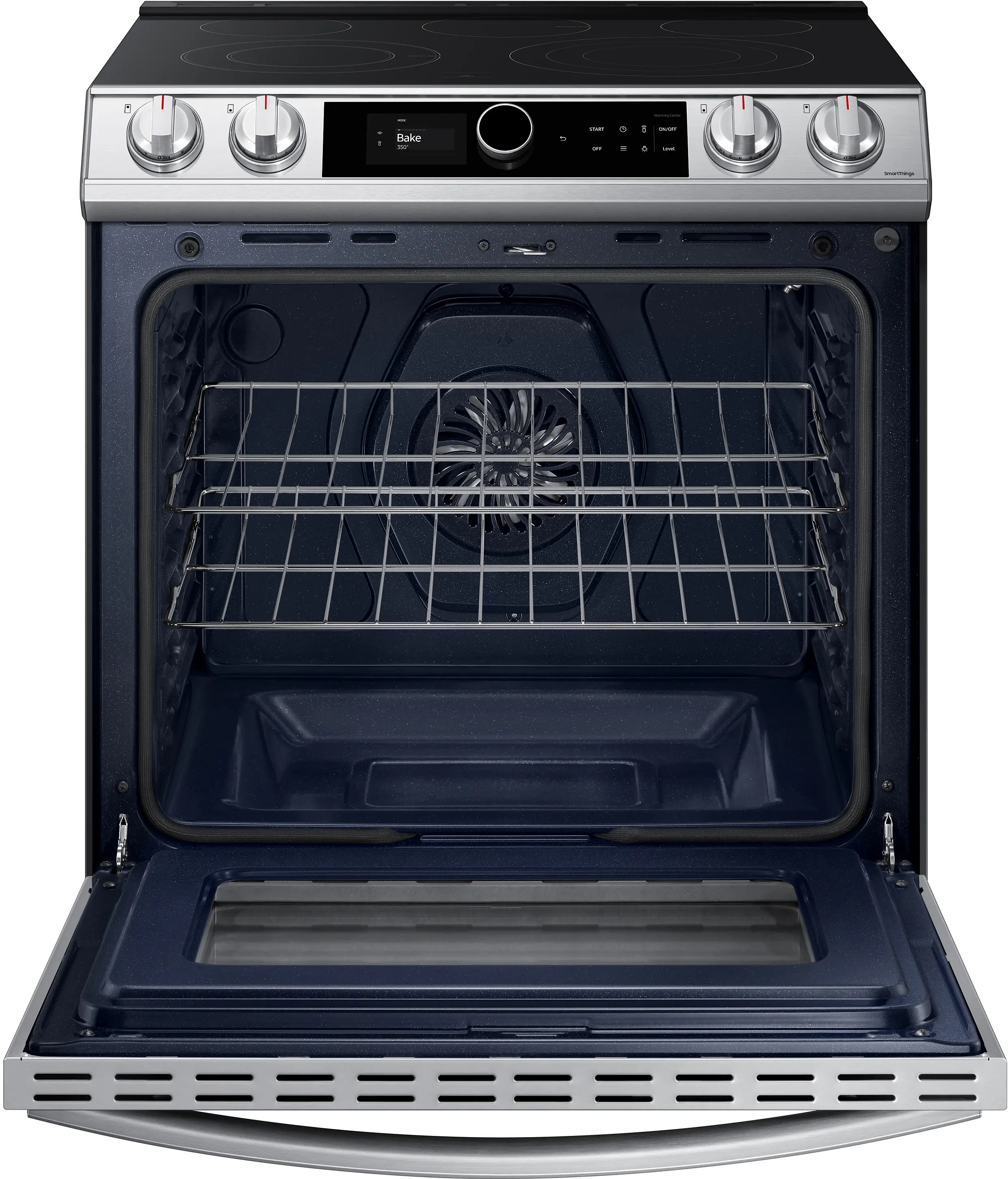 NE63T8711SS Samsung 30 Inch Slide In Electric Range with SmartDial and Air Fry - 6 cu. ft. Fingerprint Resistant Stainless Steel-2