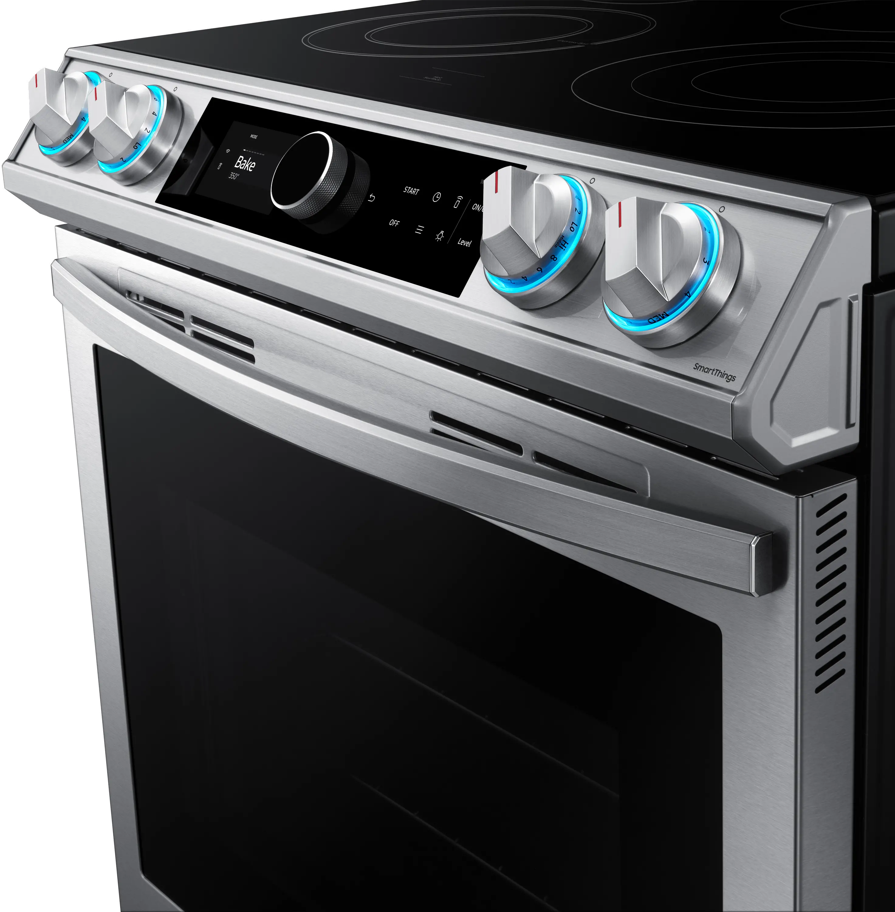NE63T8711SS Samsung 30 Inch Slide In Electric Range with SmartDial and Air Fry - 6 cu. ft. Fingerprint Resistant Stainless Steel-3