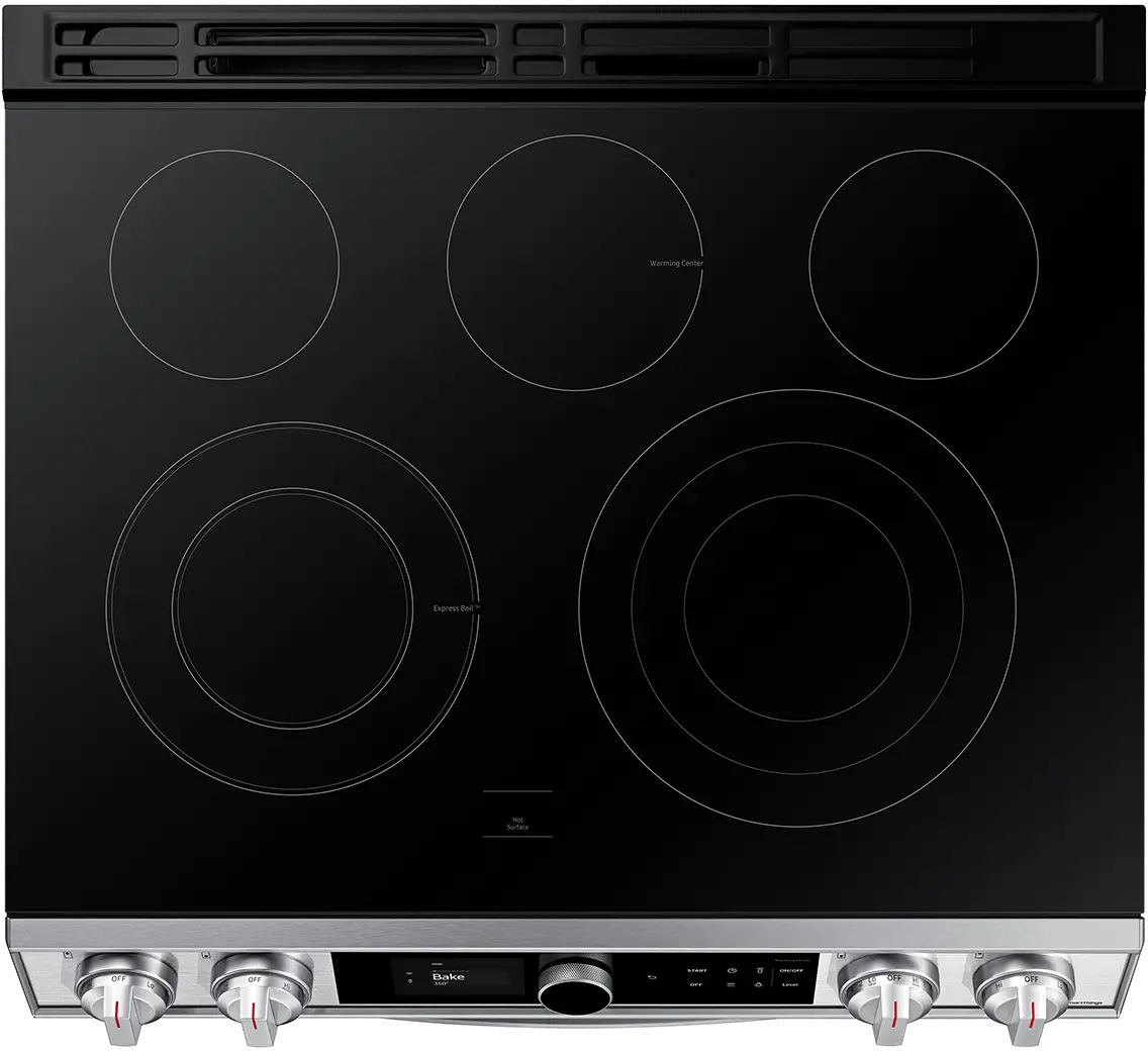 NE63T8711SS Samsung 30 Inch Slide In Electric Range with SmartDial and Air Fry - 6 cu. ft. Fingerprint Resistant Stainless Steel-4