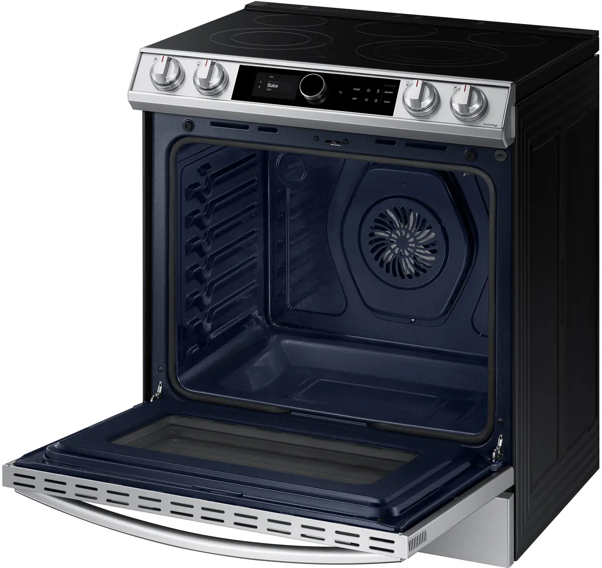 NE63T8711SS Samsung 30 Inch Slide In Electric Range with SmartDial and Air Fry - 6 cu. ft. Fingerprint Resistant Stainless Steel-6