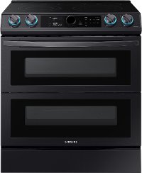 NE63T8751SG Samsung Flex Duo Front Control Slide In Electric Range with Smart Dial - Black Stainless Steel, 6.0 cu. ft.