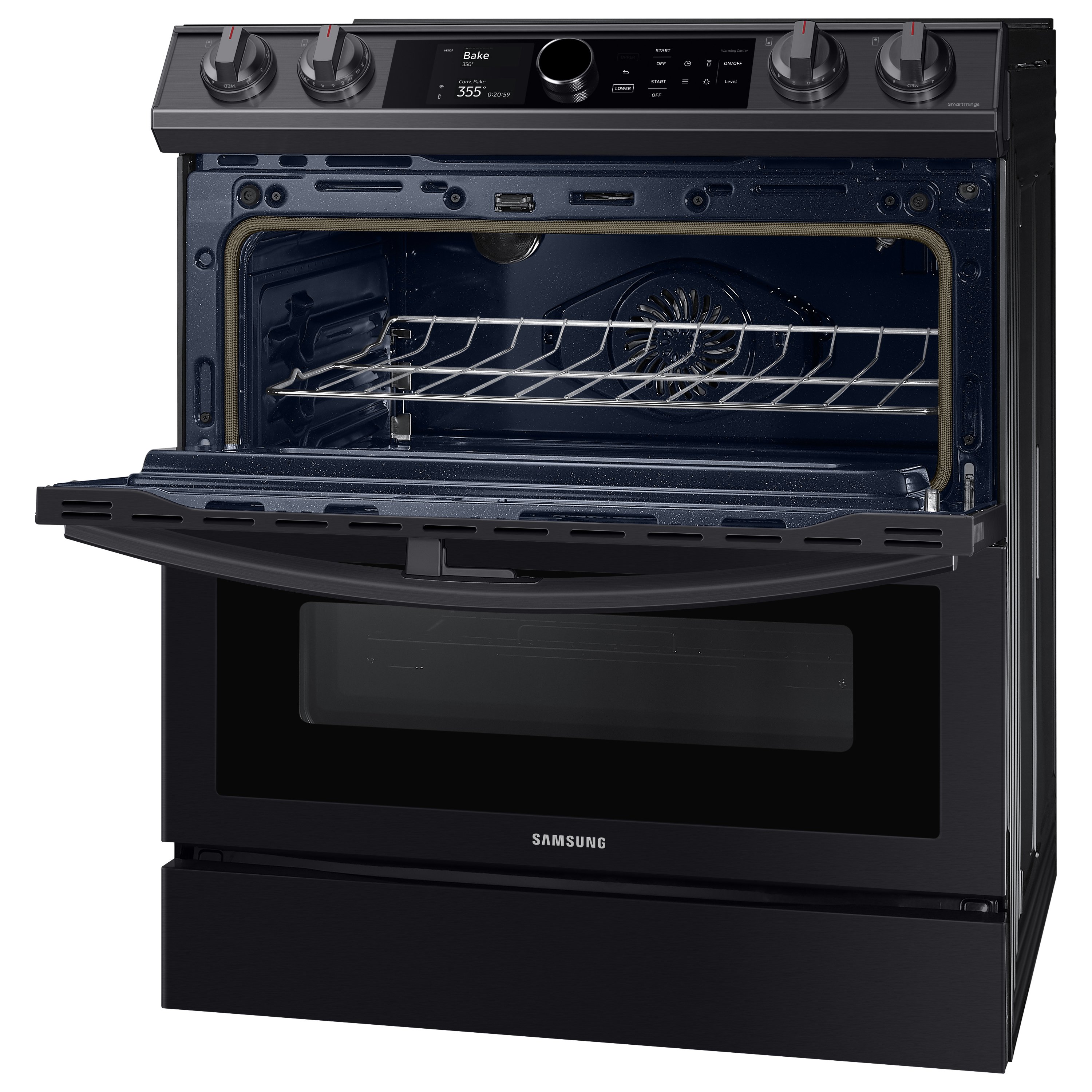 NE63T8751SG Samsung Flex Duo Front Control Slide In Electric Range with Smart Dial - Black Stainless Steel, 6.0 cu. ft.-4