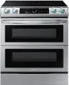 NE63T8751SS Samsung 6 cu ft Flex Duo Electric Range with Smart Dial - Stainless Steel