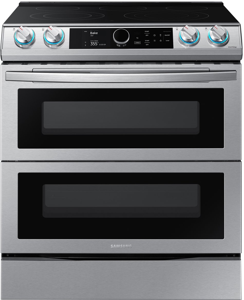 NE63T8751SS Samsung Flex Duo Front Control Slide In Electric Range with Smart Dial - Fingerprint Resistant Stainless Steel, 6.0 cu. ft.-1
