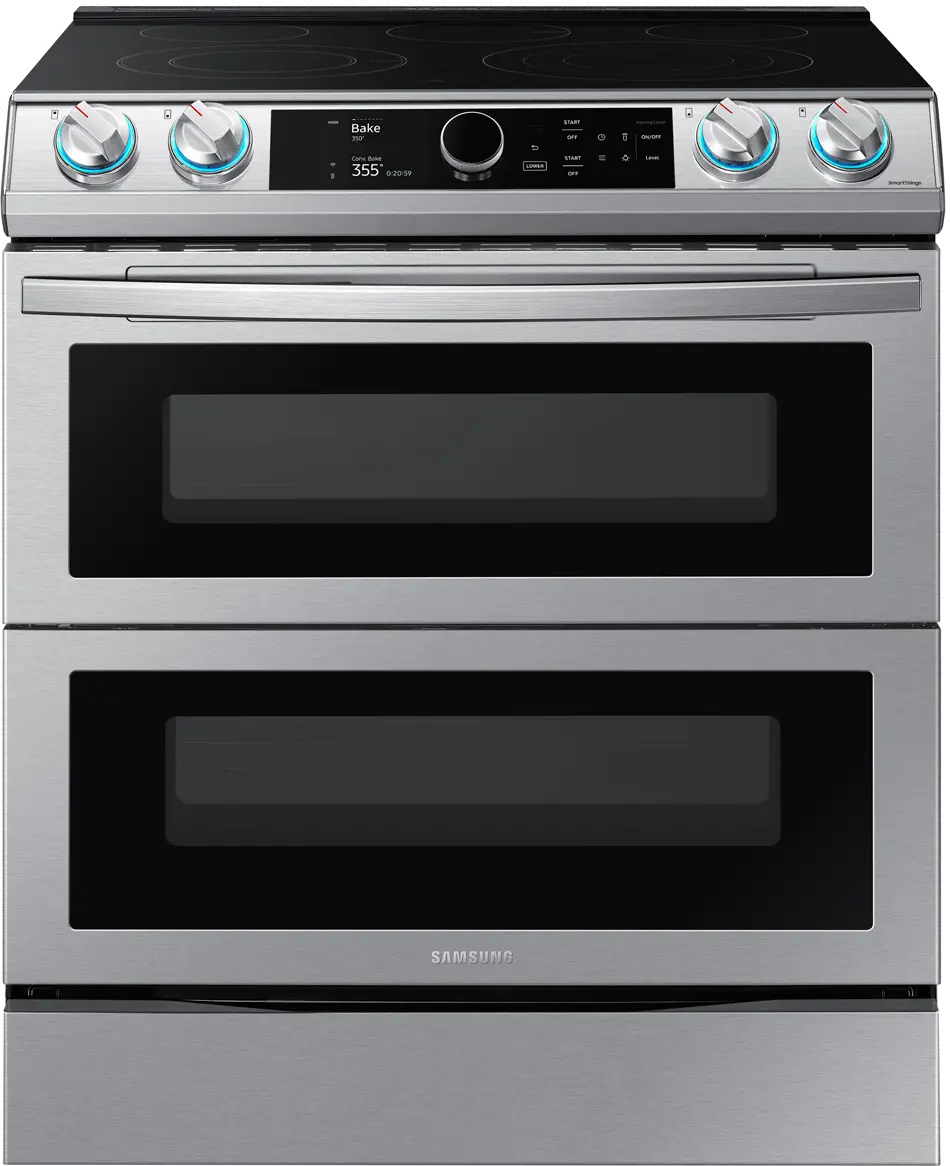 NE63T8751SS Samsung Flex Duo Front Control Slide In Electric Range with Smart Dial - Fingerprint Resistant Stainless Steel, 6.0 cu. ft.-1