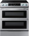 NE63T8751SS Samsung Flex Duo Front Control Slide In Electric Range with Smart Dial - Fingerprint Resistant Stainless Steel, 6.0 cu. ft.
