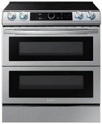 NE63T8751SS Samsung Flex Duo Front Control Slide In Electric Range with Smart Dial - Fingerprint Resistant Stainless Steel, 6.0 cu. ft.