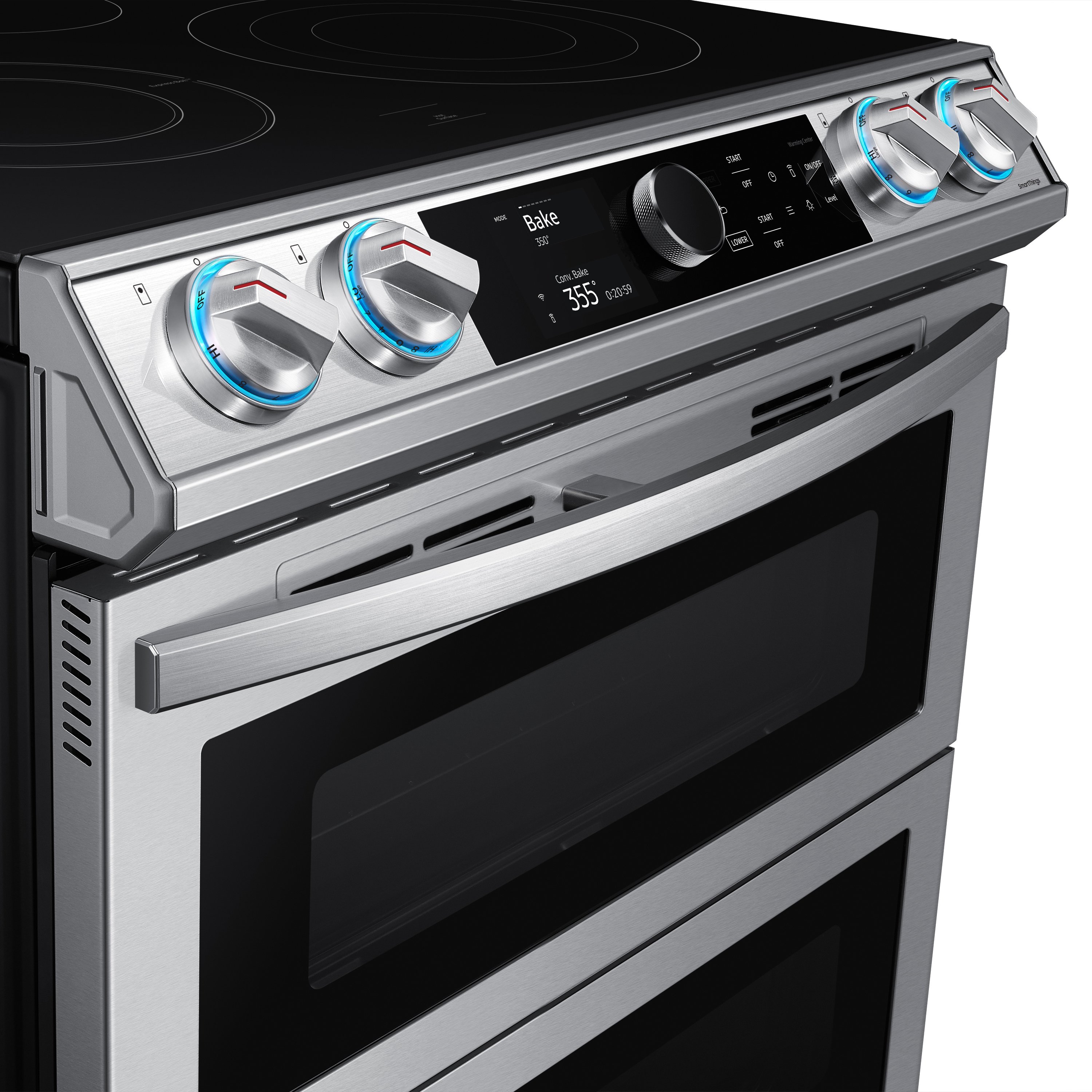 NE63T8751SS Samsung Flex Duo Front Control Slide In Electric Range with Smart Dial - Fingerprint Resistant Stainless Steel, 6.0 cu. ft.-2