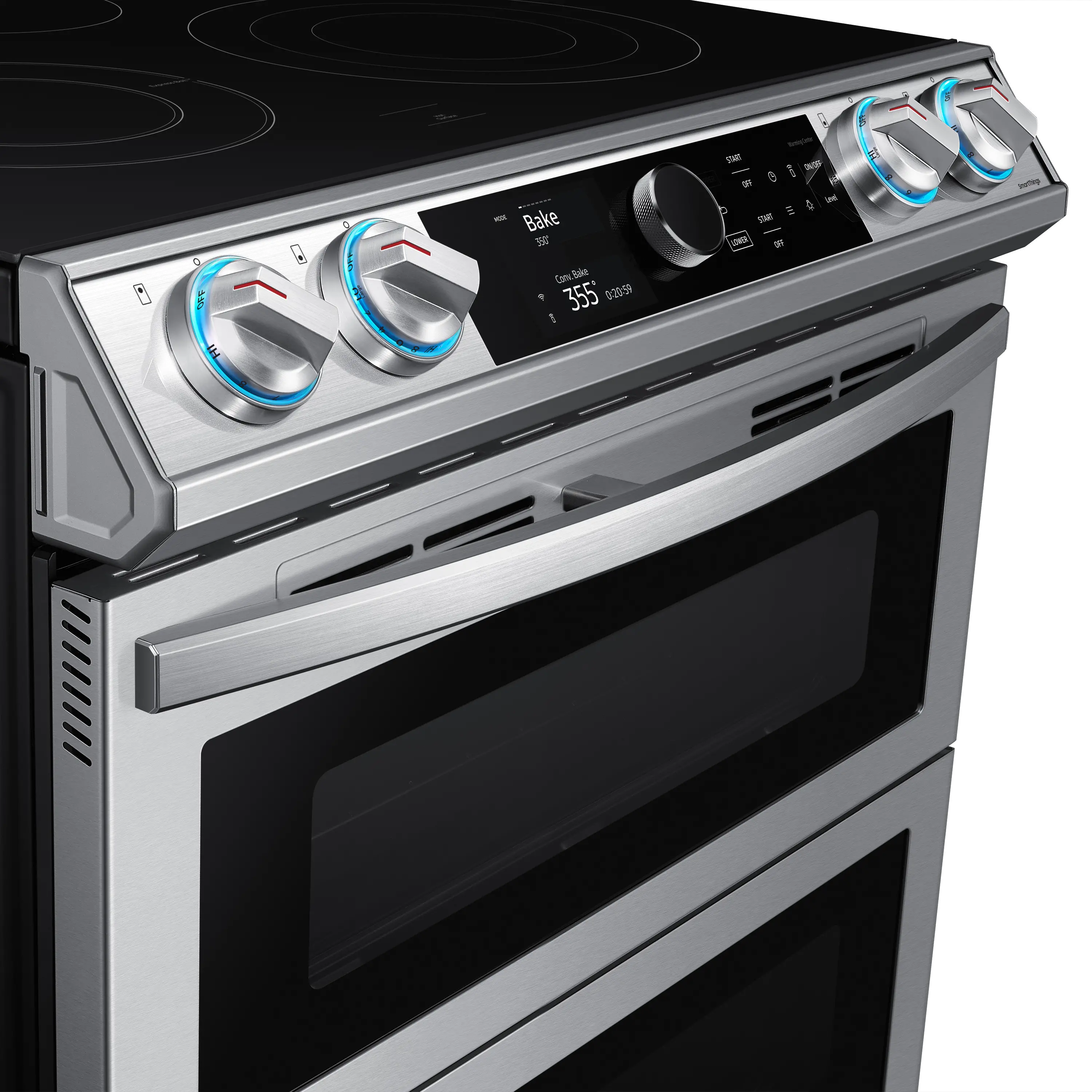 NE63T8751SS Samsung Flex Duo Front Control Slide In Electric Range with Smart Dial - Fingerprint Resistant Stainless Steel, 6.0 cu. ft.-2