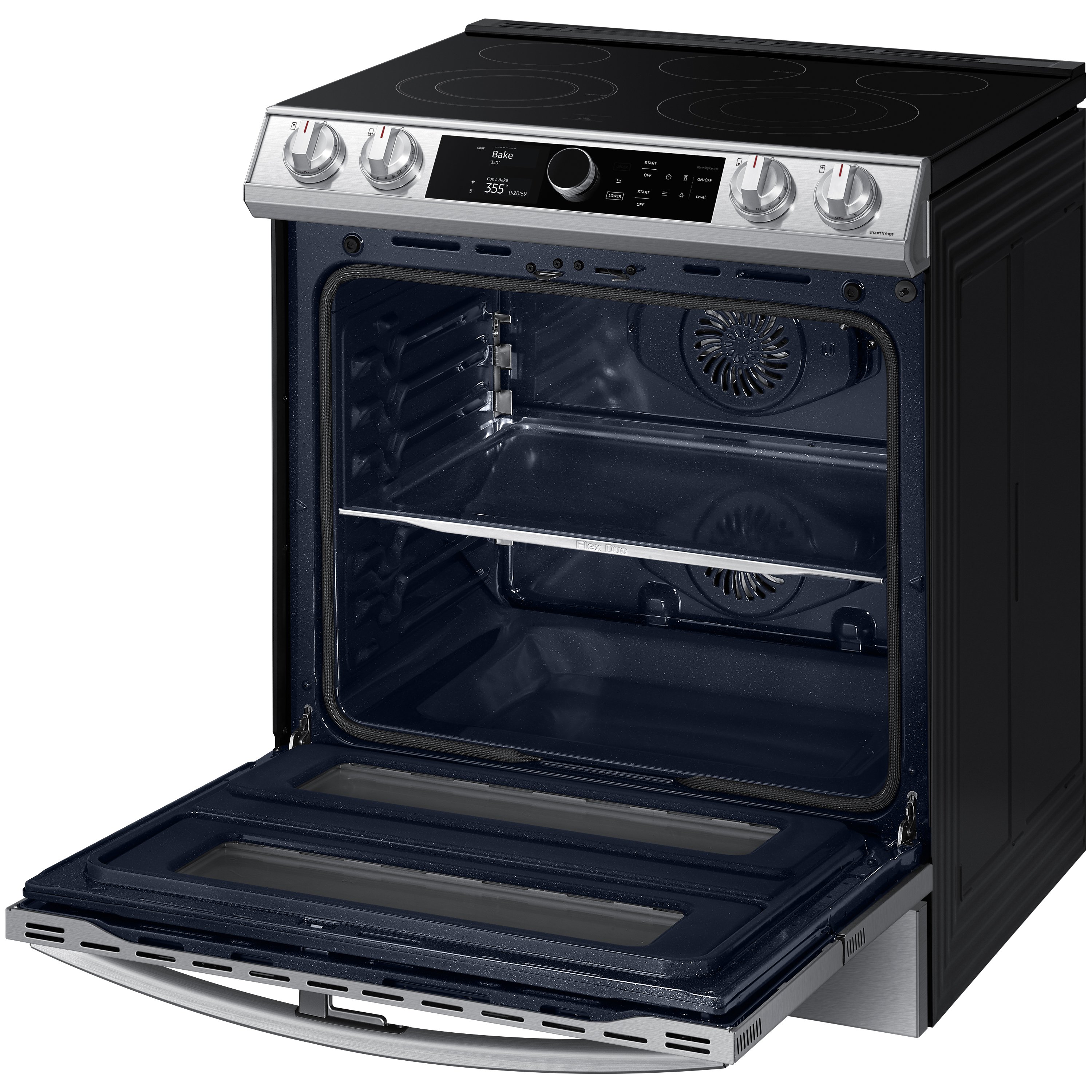 NE63T8751SS Samsung Flex Duo Front Control Slide In Electric Range with Smart Dial - Fingerprint Resistant Stainless Steel, 6.0 cu. ft.-3